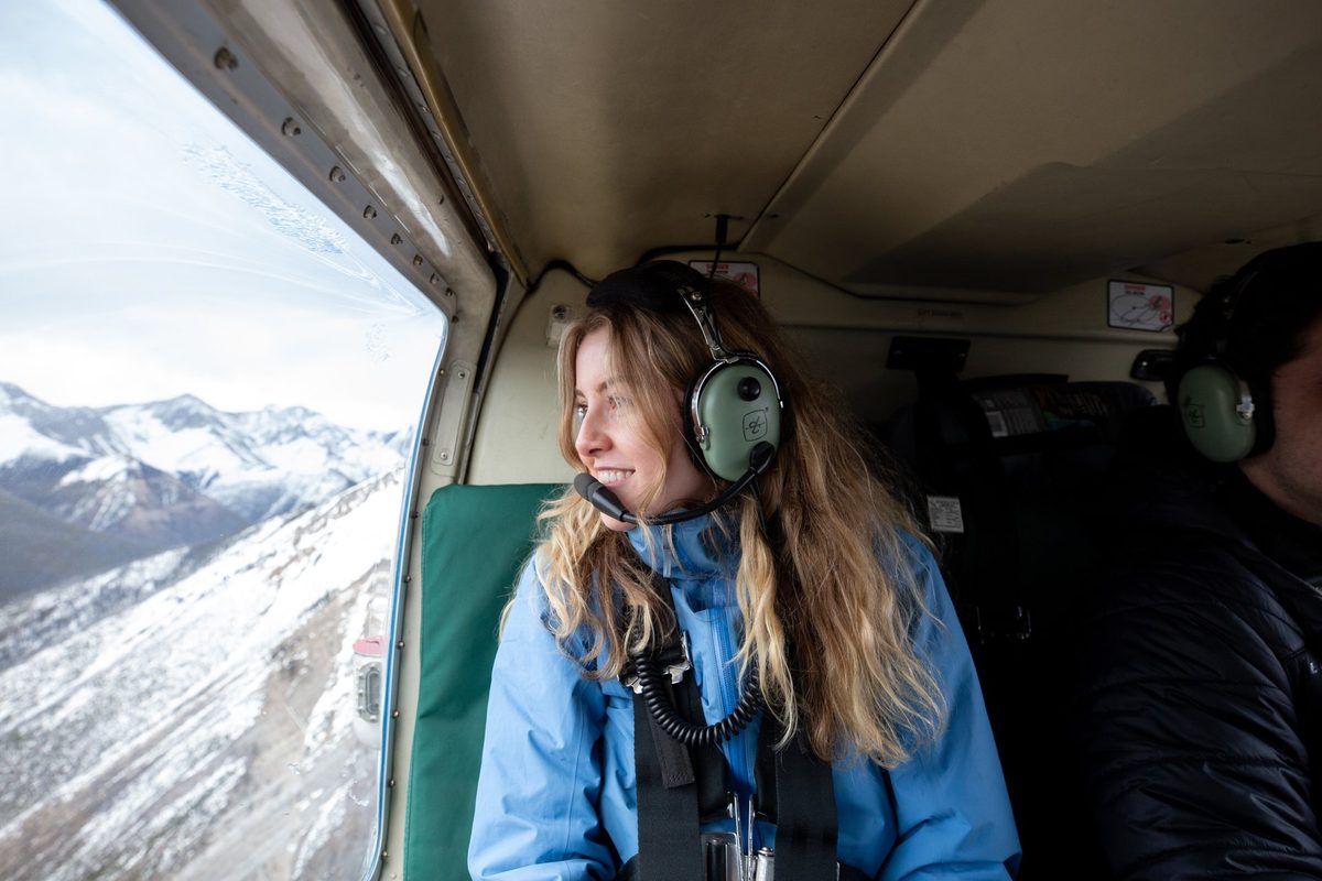 A Jasper Hinton Air helicopter tour over Rock Lake and the Canadian Rockies