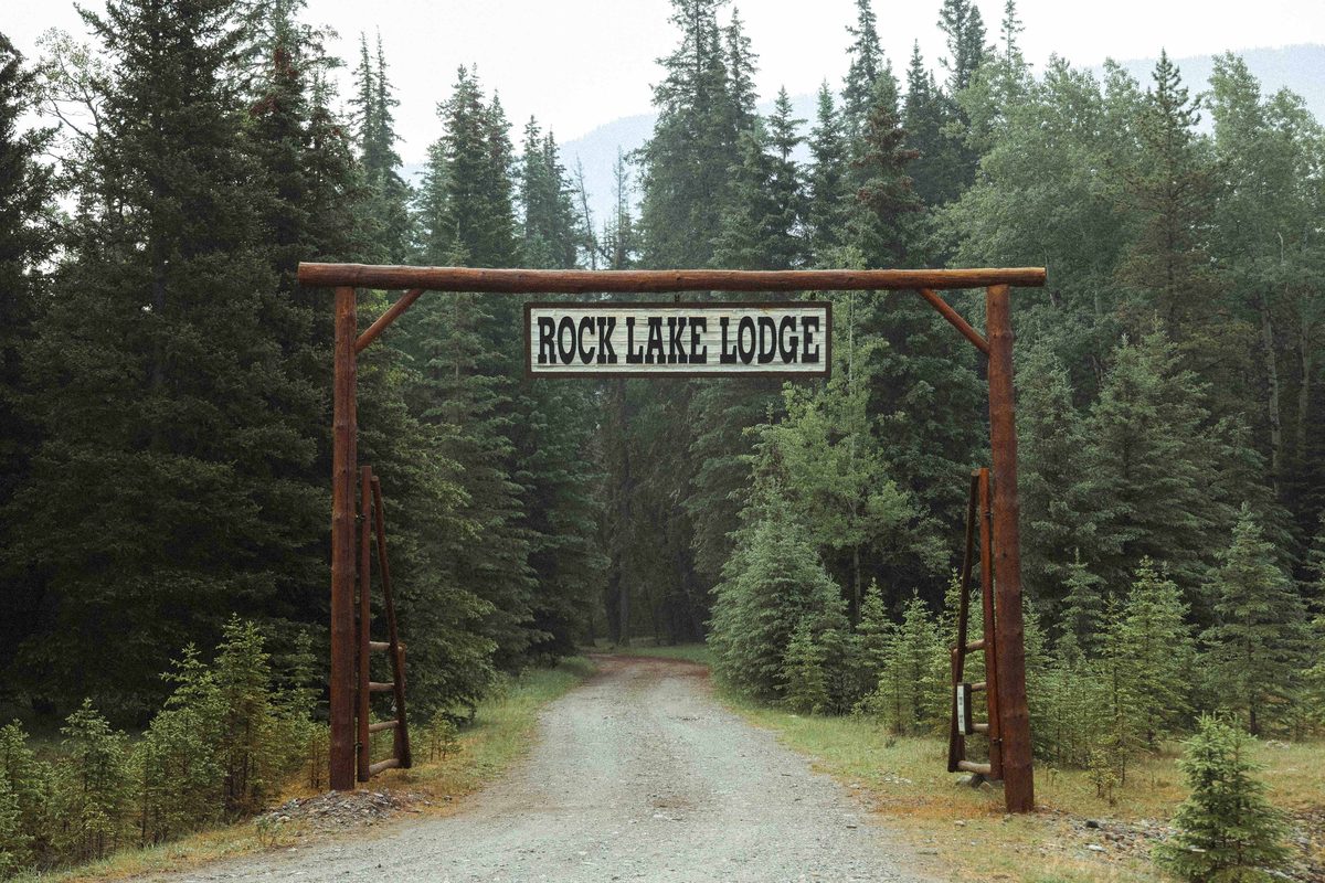 The main lodge at Rock Lake Earth Lodge