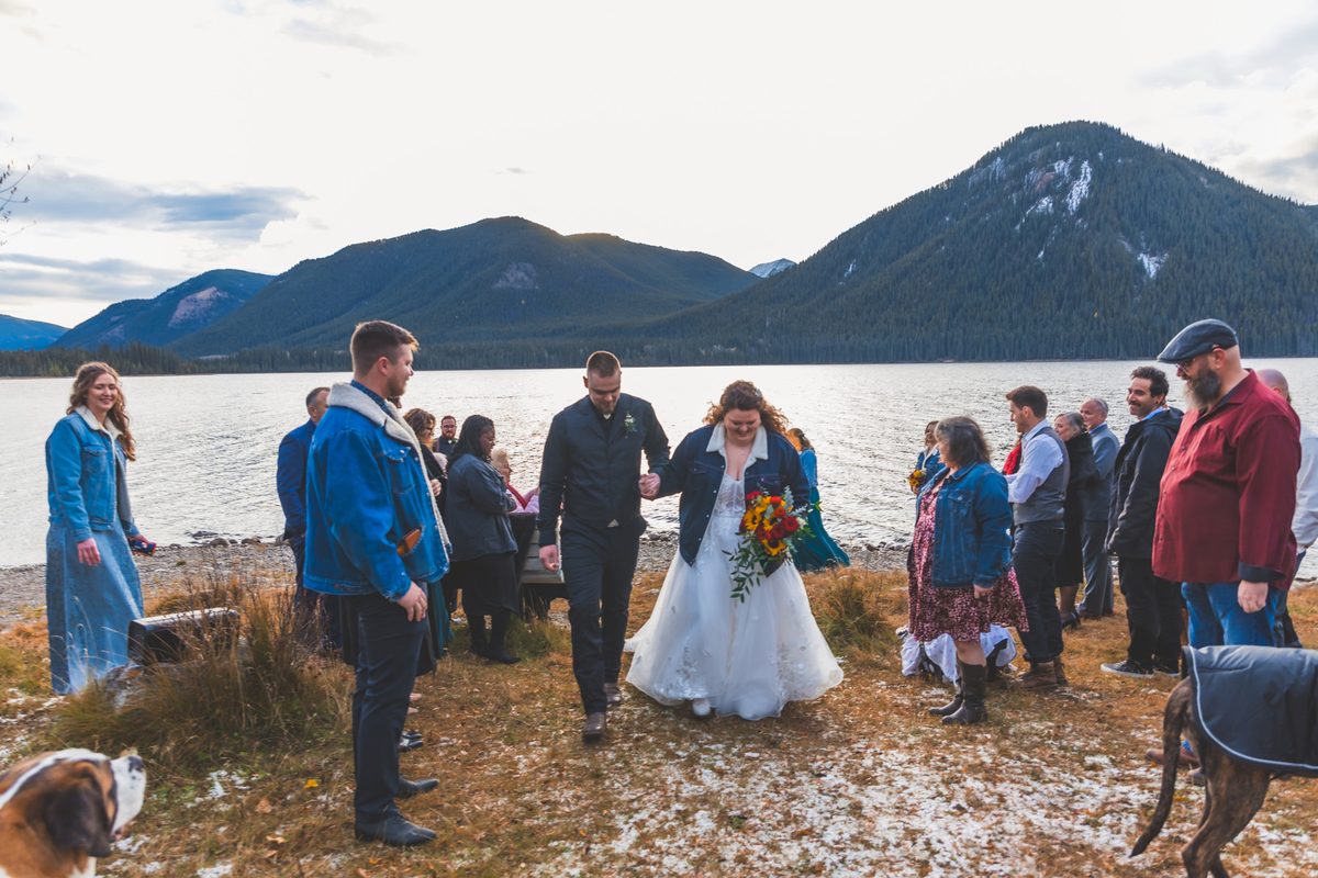 A breathtaking mountain ceremony at Rock Lake